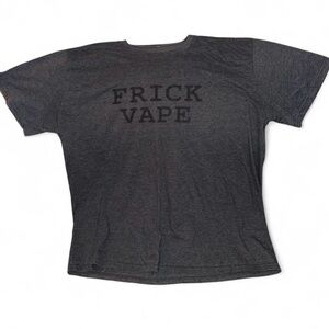 Mens Dark Gray Frick Vape Baylen Levine Graphic T-Shirt Size XL no size tag
